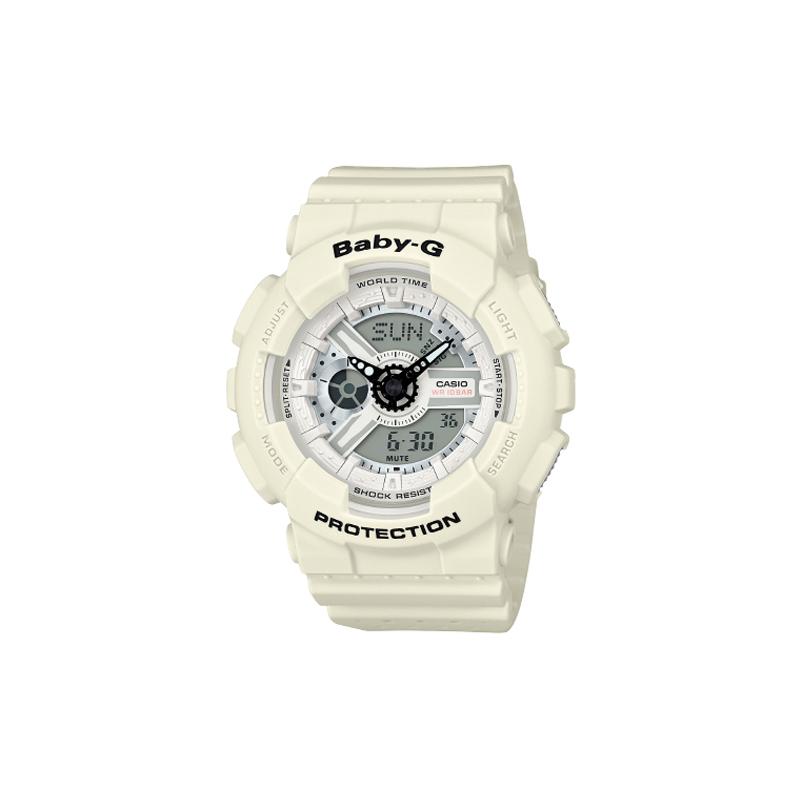Casio BABY-G Модный тренд Контрастный цвет Жизнерадостность Уличный Классика Стрелочный Двойной дисплей Спортивный Водонепроницаемый Кварцевый механизм Японский и BA-110PP-7A