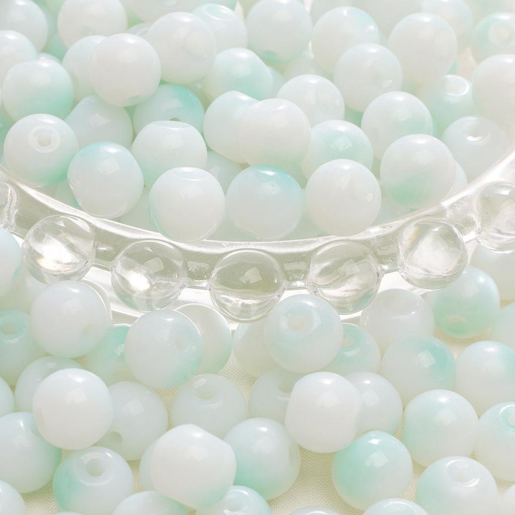 Браслет из стеклянных бусин «половина сахара» с пузырьками желе 8-10 мм - круглые свободные бусины для аксессуаров ручной работы