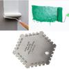 CO100-1 20-370um Wet Film Thickness Gauge HIgh Accuracy Stainless Steel Hexagonal Wet Film Comb Card Thickness Gauge Meter
