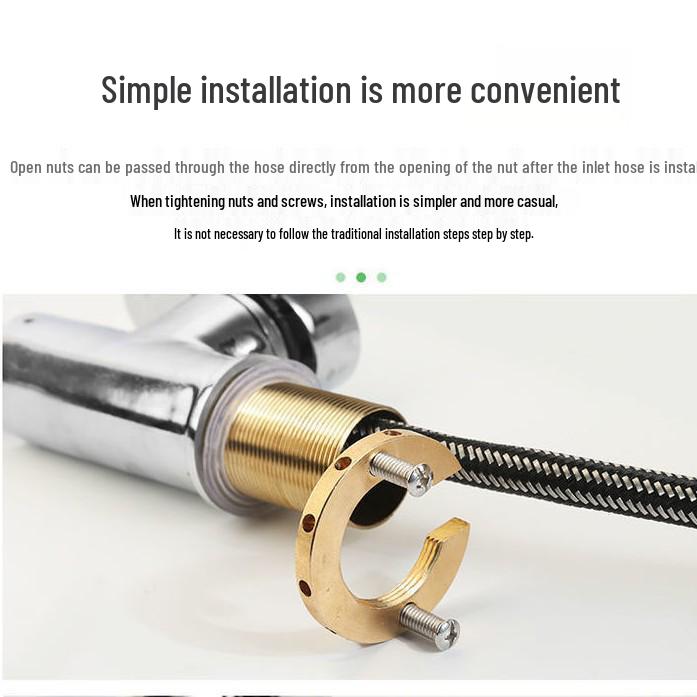 Винты для установки смесителя с защитой от ослабления для раковин с одним/двумя отверстиями