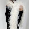 Women Fashion Simple Versatile Fluffy Comfortable Scarf Plush Long Strip Thick Keep Warm Y2K Scarf