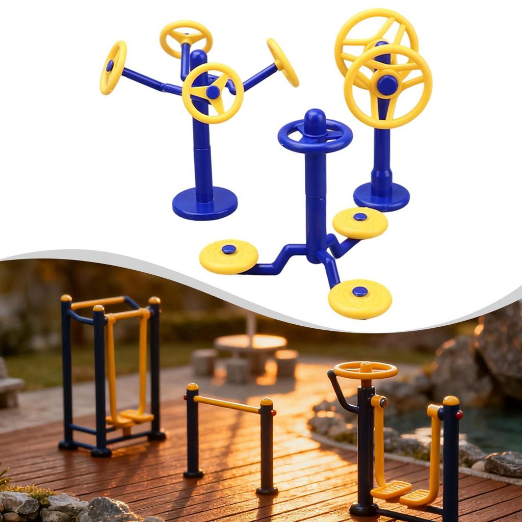 Dollhouse Gym Accessories Fitness Equipment Models Creative Desk Decor Realistic Supplies Ornaments