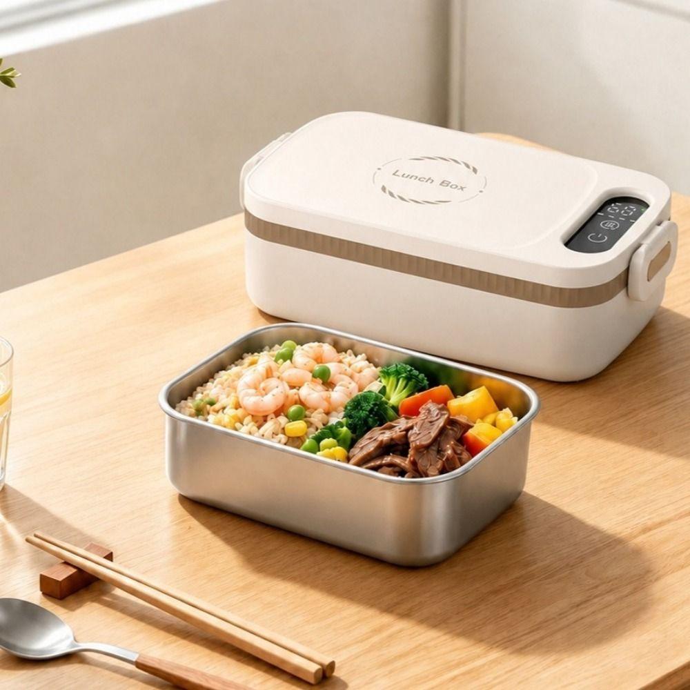 Water-free USB Heated Lunch Box Wireless Electric Lunch Box Cordless Food Warmer Outdoor Use