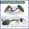 90 Degree Mandrel Bend Elbow 3" Inch OD Thickness 2.0mm 304 Stainless Steel New