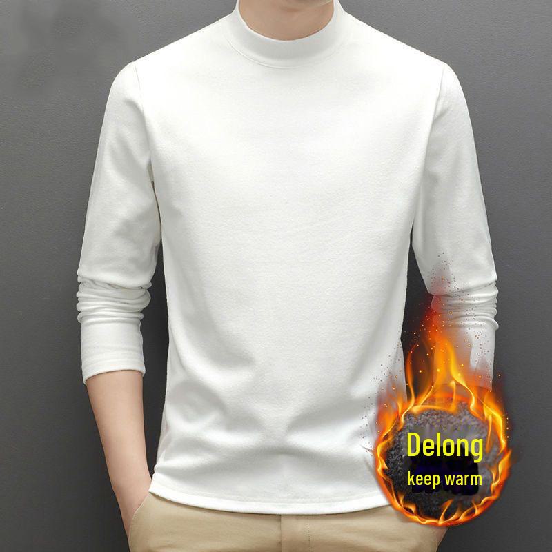 Мужская осенне-зимняя немецкая бархатная водолазка с длинным рукавом