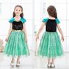 Dressy Daisy Toddler Anna Princess Coronation Snow Queen Dress with Halloween Sizes Years Old Girls' Costume, Cosplay, Skirt, Costume, 2-3