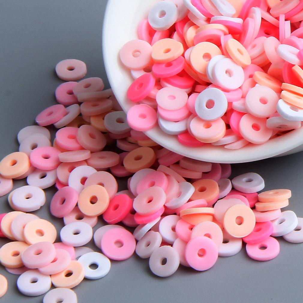 10 г бусин из полимерной глины сплошного цвета для браслетов и ожерелий - Разделительные бусины ручной работы