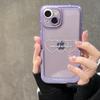 Ins Purple Love Heart Невидимый чехол-кронштейн для Iphone 14 13 11 12 Pro Max 14 Plus противоударный чехол с подставкой-держателем