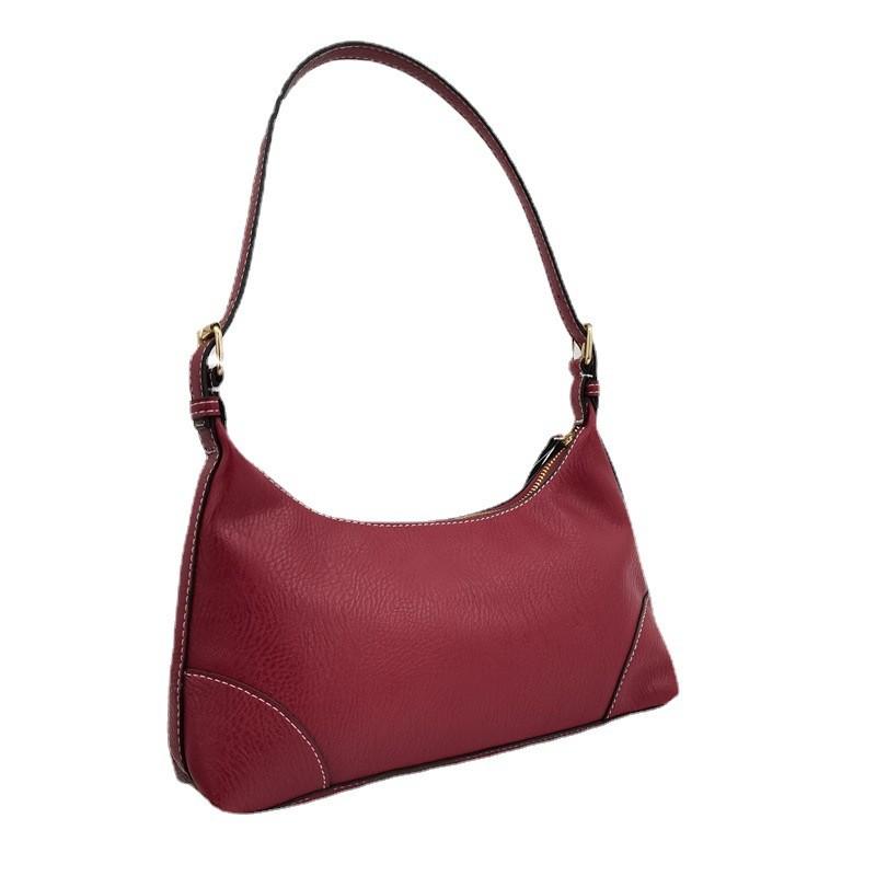IELGY Shoulder Armpit Bag All-Match Portable Soft Leather Baguette Bag
