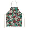 Домашний декорКухняПринадлежности для выпечкиКухонный фартукАксессуары для кухонной утвари с черепомФартуки серии «Цветочный череп»