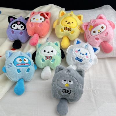 Милая Плюшевая Игрушка Брелок Hello Kitty Аниме Периферия Куроми Цепочка для Подвешивания на Рюкзак Праздничные Подарки Для Мальчиков и Девочек