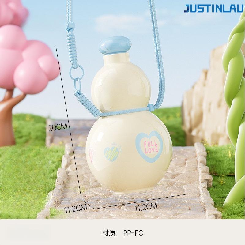 Спортивная бутылка-кружка Yuanqi Hulu для девочек, с привлекательным дизайном и большой емкостью, портативная, для улицы, детская, для спорта, чашка для чая