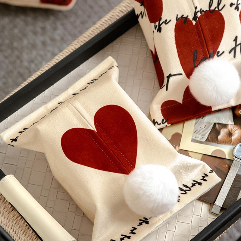 1 шт. коробка для салфеток, пара, любовь, свет, роскошный стиль, ящик, Ins Wind, автомобиль, сумка для салфеток, гостиная, дом, автомобиль, многостильный