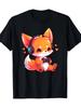 Gamer Fox Kawaii Fox Anime Funny Fashion Lovers Must Vacation Clothing Seasonal Fashion Playful Design Festive Apparel Comfortable Wear Stretchy Fit,