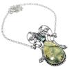 Prehnite, Apatite Handmade 925 Sterling Silver Jewelry Necklace 18" J6g01