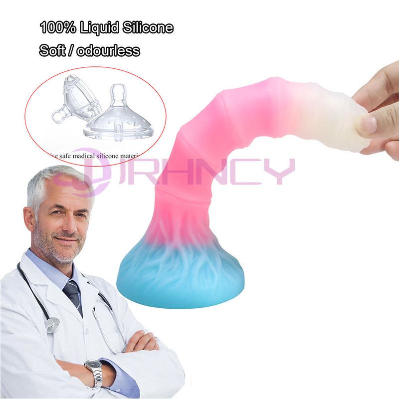 Luminous Anal Sex Toy S/M/L Anal Plug Bamboo Joint Soft Small Butt Plug Sex Toy for Women Men Prostate Massage Silicone Buttplug