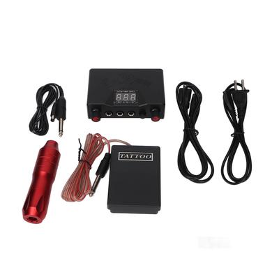 Комплект картриджей для татуировки Liner Shader DC Tattoo Power Kit с DC Clip Cord Foot Pedal Red