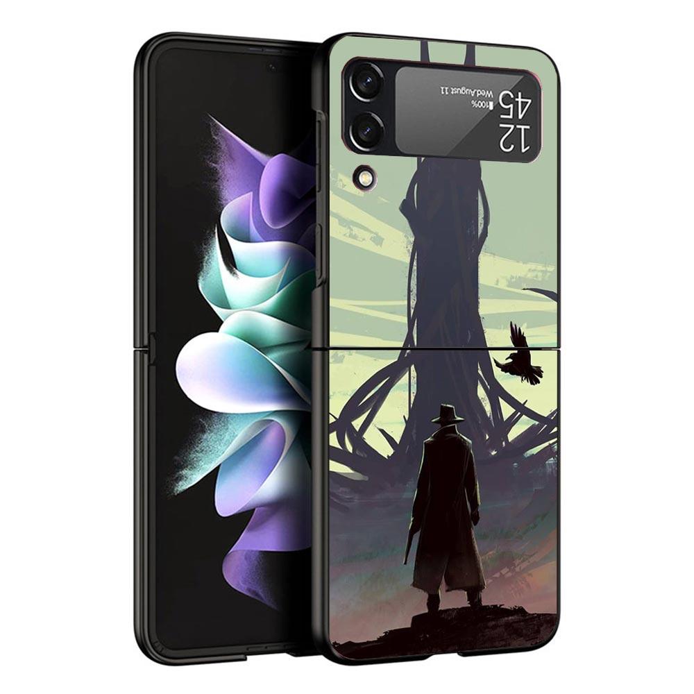 Stephen King The Dark Tower Black Phone Case For Samsung ZFlip7 ZFlip6 ZFlip5 ZFlip4 ZFlip3 5G Hard Protective Galaxy Z Flip 3 4