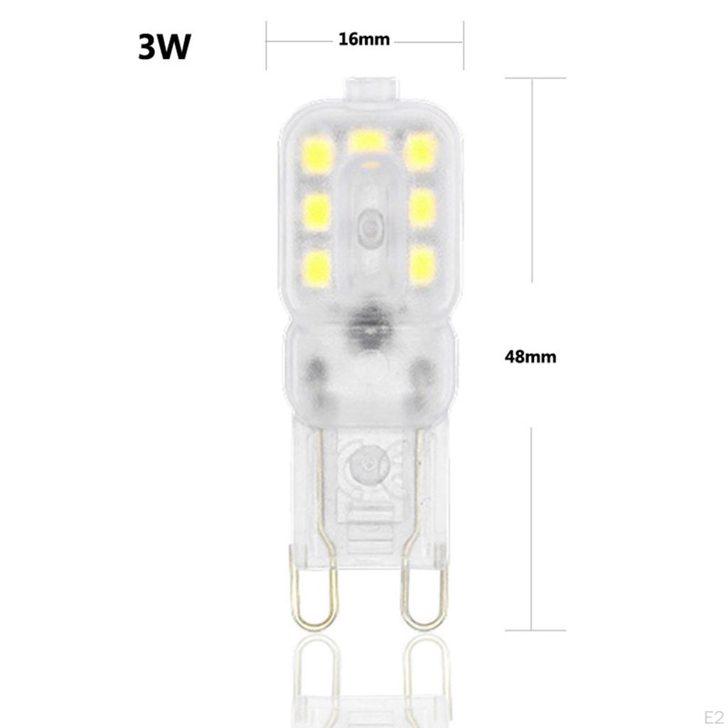 10 Pieces Corn Light Bulb G9 LED Warm White Bi Pin 220V Lamp for Wall