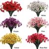 New Outdoor UV Resistant Plastic Plants Garden Porch Decor Artificial Flowers Fake Flowers