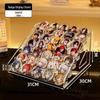 Baji Brooch Display Rack: Transparent Anime Badge Storage Box
