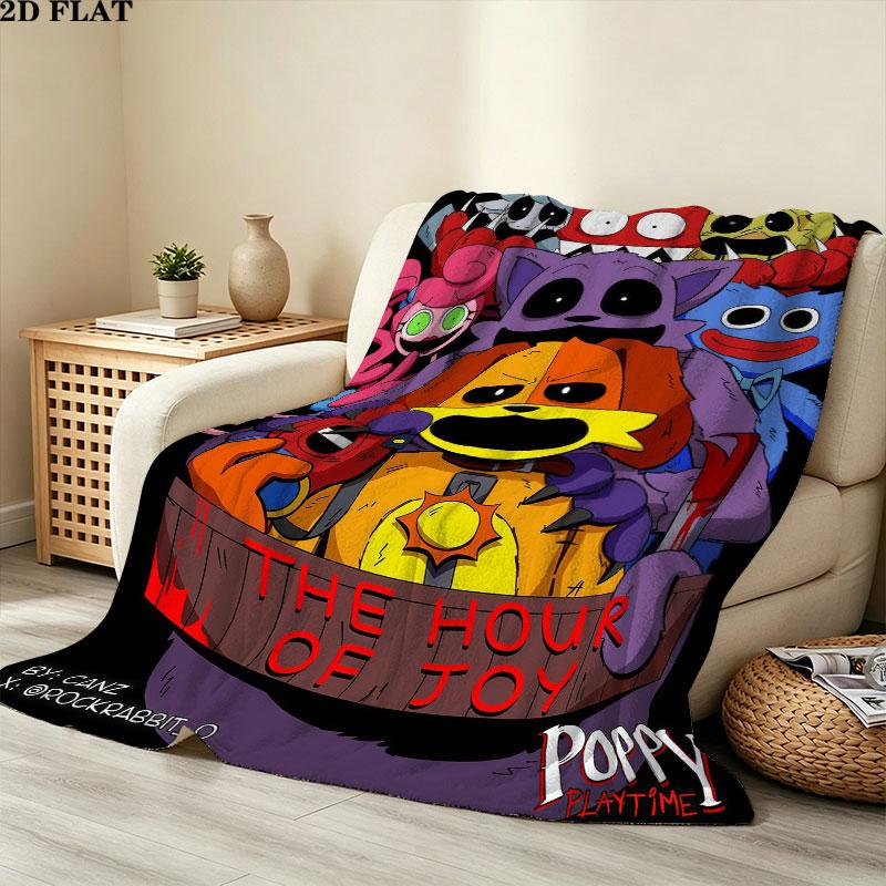 1PC Poppy Playtime Blanket, High quality Comfortable for All Seasons, Home Decor, Warmth and Comfort