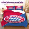 FC Bayern Munich Pattern Bedding Quilt Set Quilt Cover Pillowcase Home Decoration Birthday Gift (1 * duvet cover + 2 * pillowcase, without core)