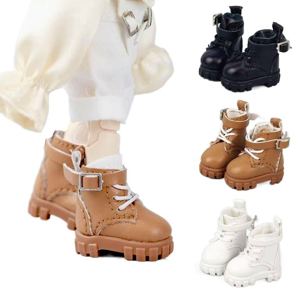 Pretend Play Ob11 Shoes Dress Up Obitsu 11 Doll Shoes Doll Leather Boots For Penny