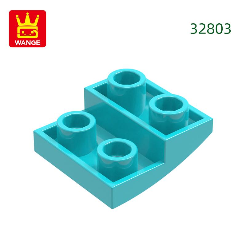 Нетоксичный 150 шт./лот 32803 Наклонный изогнутый 2x2x2/3 Строительный блок Moc Цветные аксессуары Совместимы с Brick DIY Детская игрушка