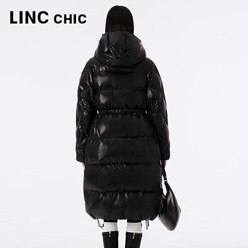 Jin Yujie Женская длинная пуховая куртка-пуховик в стиле знаменитостей с капюшоном