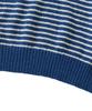 ANALOG MOOD Marine Stripe Round Short Sleeve Knit (Blue)