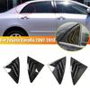 Для Toyota Corolla 2007 2008 2009 2010-2013 ABS Пластик Заднее Окно Четверть Жалюзи Накладка Боковой Вентиляционный Отвод Автомобильные Клейкие Аксессуары
