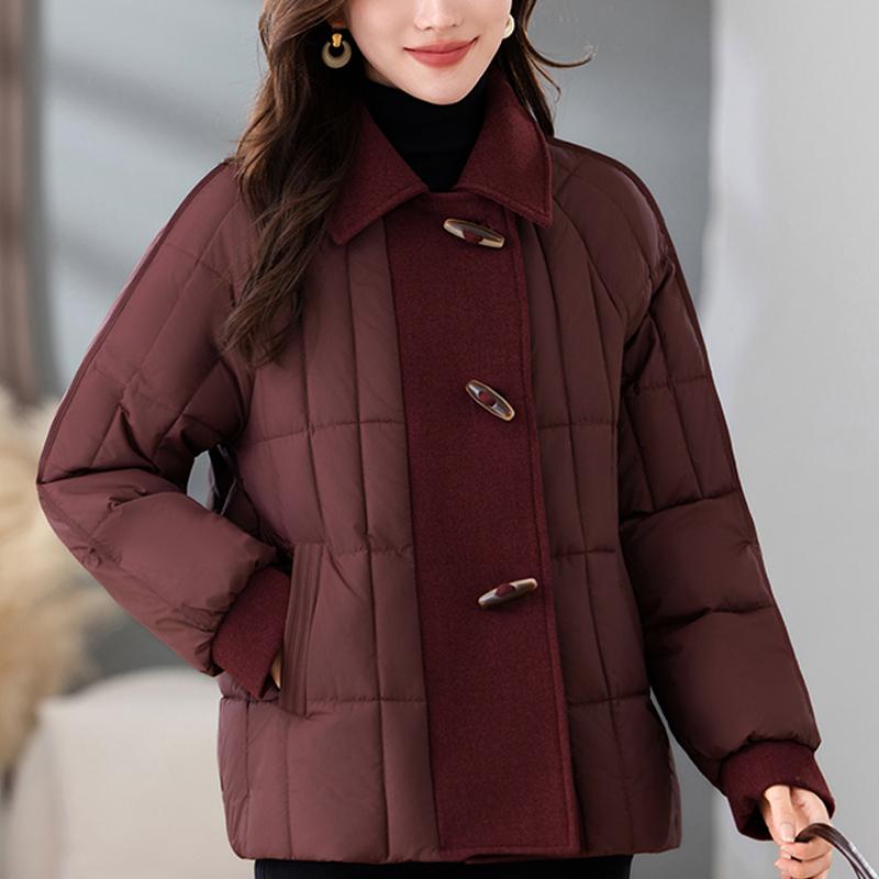 Middle Age Woman Winter Coats Plus Size Elegant Loose Thick Warm Parkas Female Jacket