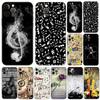 Classic Music Violin Music Notes Black Tpu Case for Iphone 5 5s Se 6 6s 7 8 Plus X 10 XR XS 11 12 13 Mini Pro MAX Back Cover