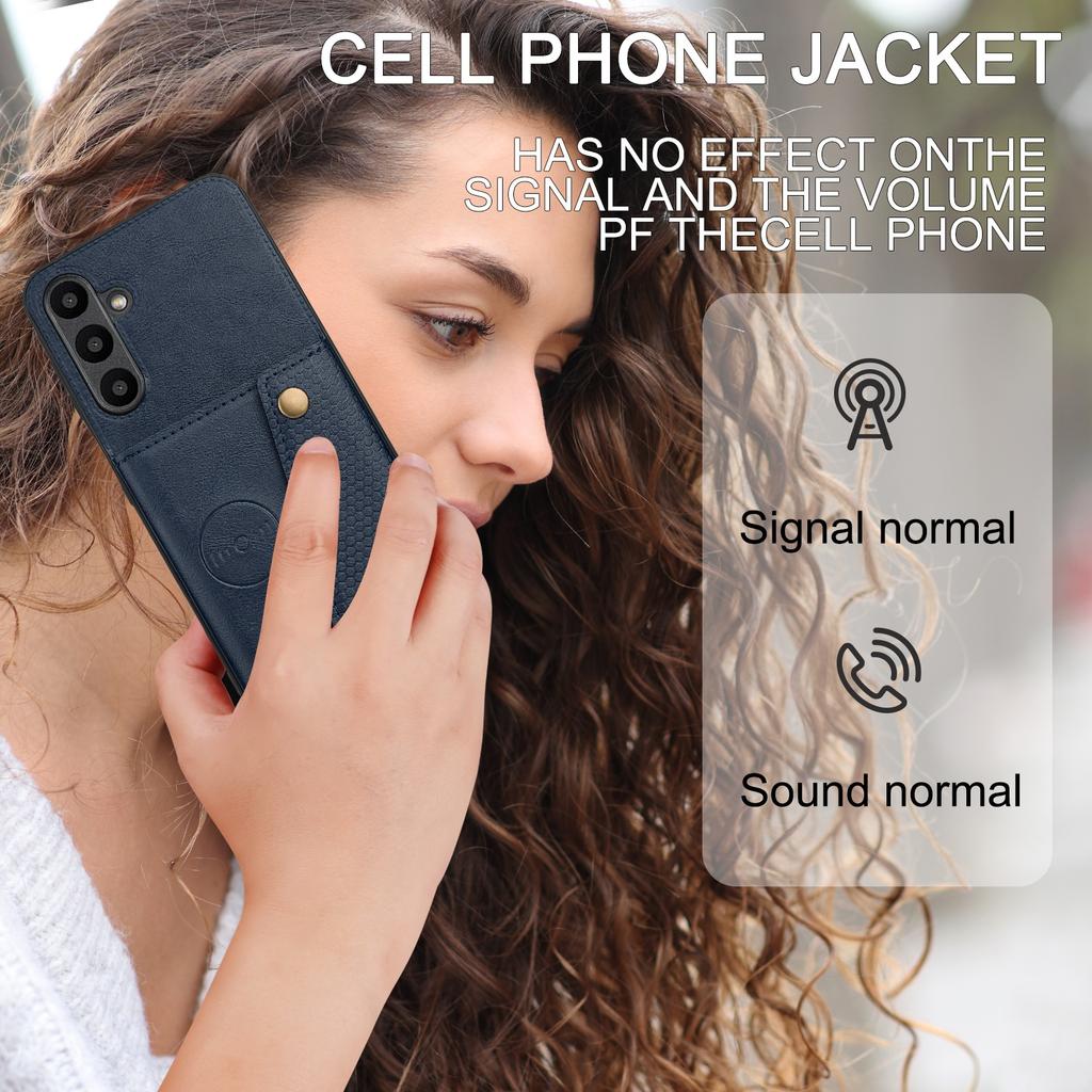 For Samsung Galaxy A16 5G/A16 4G Case Card Slots Kickstand Leather+TPU Phone Cover