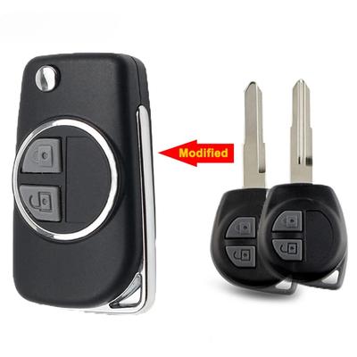 Модифицированный корпус ключа с пультом для Suzuki Swift Grand SX4 Vitara Alto Ignis Liana Jimny Splash Agila Samurai Vauxhall Ненарезанное лезвие