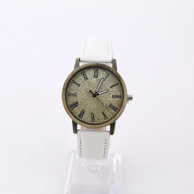 Новые модные повседневные кварцевые часы женские джинсовые кожаные наручные часы женские наручные часы