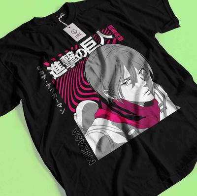 Футболка Attack On Titan, футболка Eren Mikasa, футболка Levi's, футболка AOT Erwin Hange Armin.
