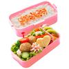 Skater Bento Hello Kitty Цветочный венок Sanrio Мягко Сделано в коробке, Дизайн, 600 мл, Антибактериальный, Наполненный, Крышка-купол, Двухъярусный, Женский, Япония,