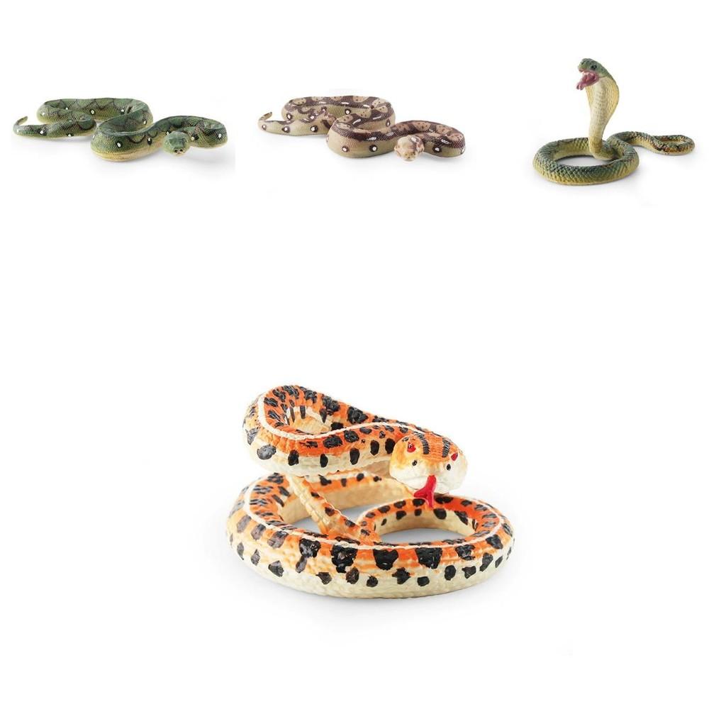 Реалистичная модель змеи Статичное настольное украшение для любителей рептилий