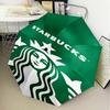 1PC Coffee Umbrella Folding Umbrella, Automatic Umbrella 8-Frame for Travel, Casual Lightweight Birthday Christmas Gift
