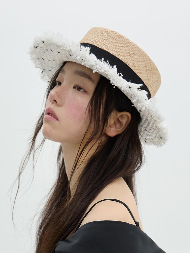 Beulaunhaes Tweed Boater Hat