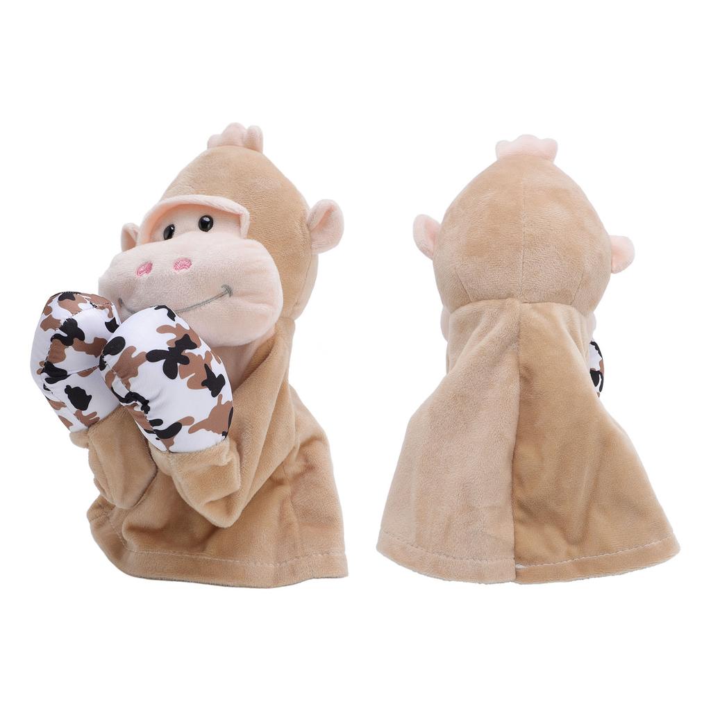 Кукла-перчатка для бокса, интерактивная, со звуком, милая, мягкая, плюшевая, игрушечная, с изображением животных