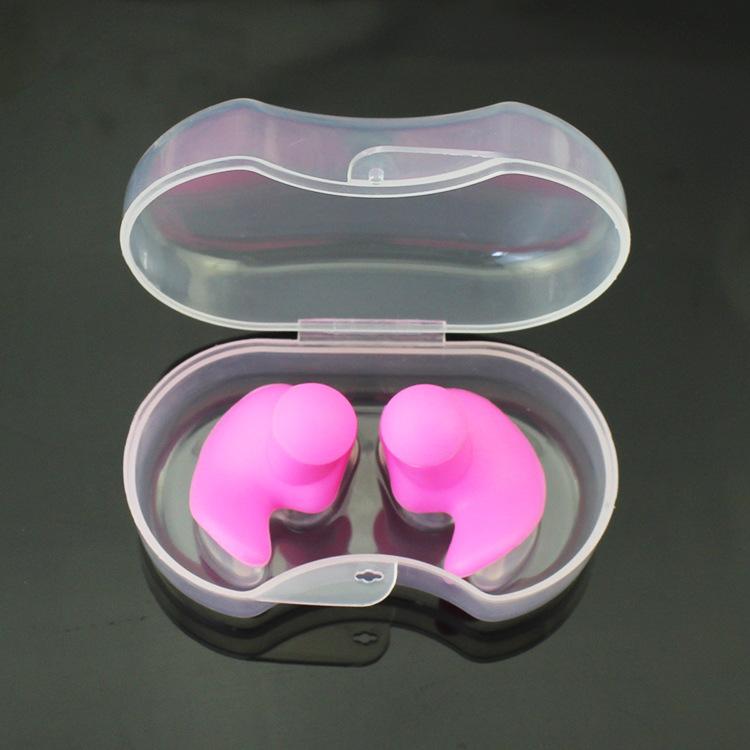 Swimming Earplugs Professional Ear Waterproof Silicone Earplugs Noise Resistant Sleep Soundproof Ear Plugs Swimming Accessories