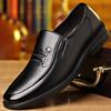 Мужские кожаные туфли, кожаные нескользящие туфли с мягкой подошвой для пап, мужские универсальные дышащие туфли из коровьей кожи в британском стиле