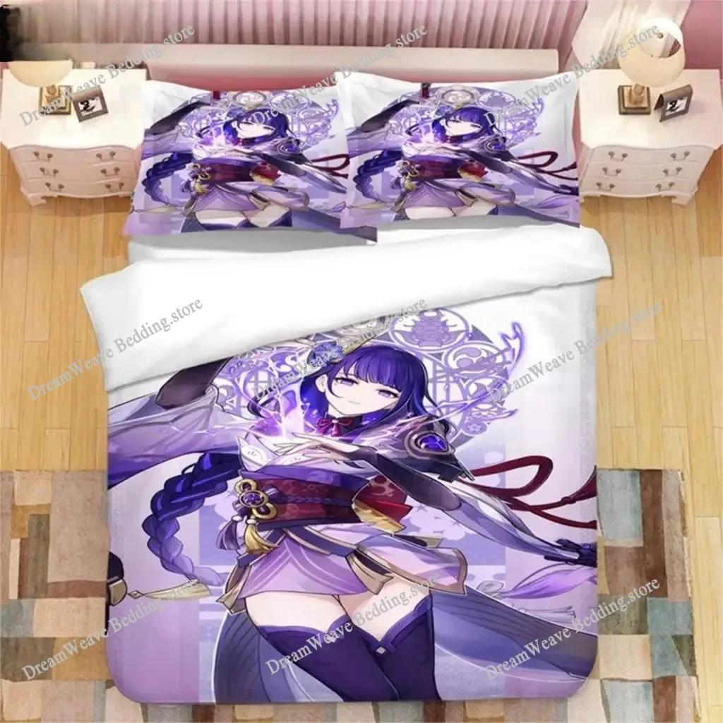 Genshin Impact Bedding Set Genshin Imctpa Tighnari Duvet Cover Pillow Case Kids Adult Size Custom Bedclothes Home Textileextile