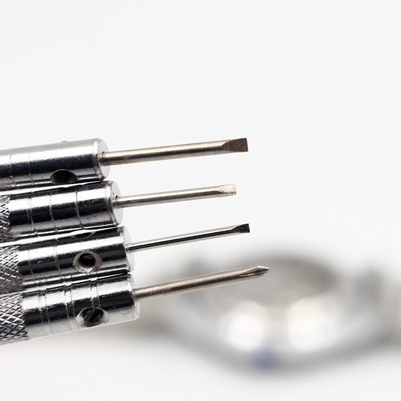 High-Quality Watch Repair Tool Set: Flat & Cross Screwdrivers, Strap & Back Cover Removal Tools