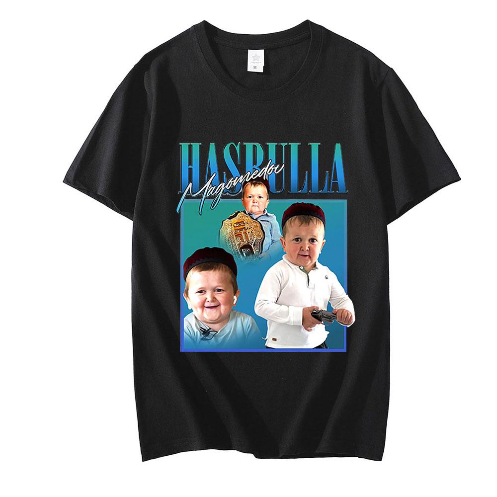 Classic Hasbulla Fighting Tshirt Unisex Fan Gift Mini Khabib Blogger Tshirt Unisex Unisex Graphics Print Tees Short Sleeve Tops