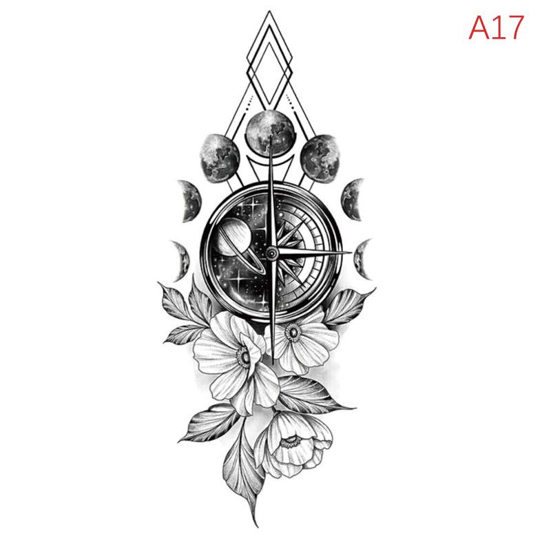 Водонепроницаемая временная татуировка-наклейка перо ключица лодыжка флэш-тату дракон змея цветы боди-арт рука поддельный рукав татуировка для женщин