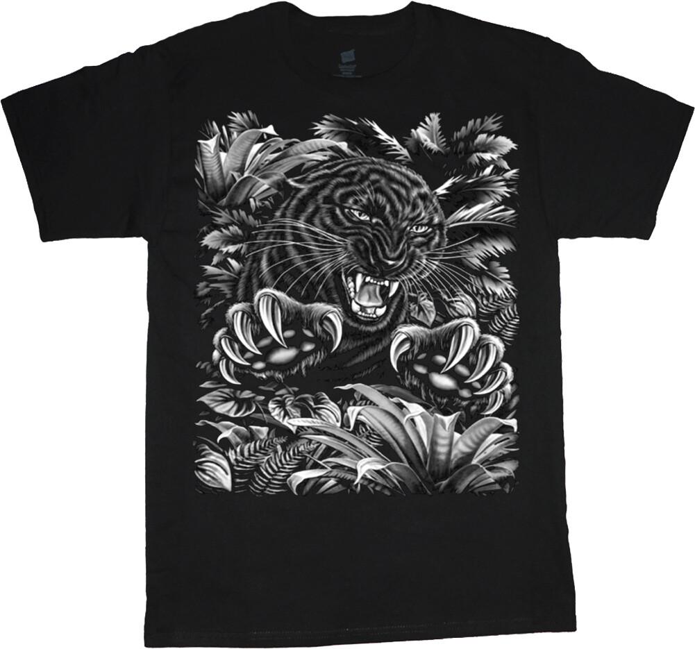 Mens Graphic Tees Black Panther Shirt Wildlife Tee Shirt Mens Clothing Apparel